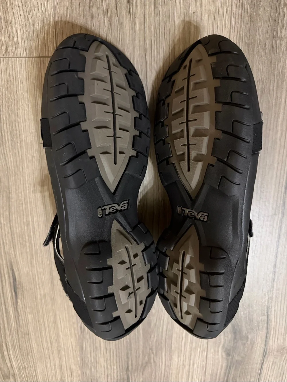 Teva Black Men's Sandal Footbed Label